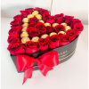 Set of 3, Heart Shaped Flower/Gift Boxes with Plastic Liner | W964