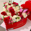 Set of 3, Heart Shaped Flower/Gift Boxes with Plastic Liner | W964