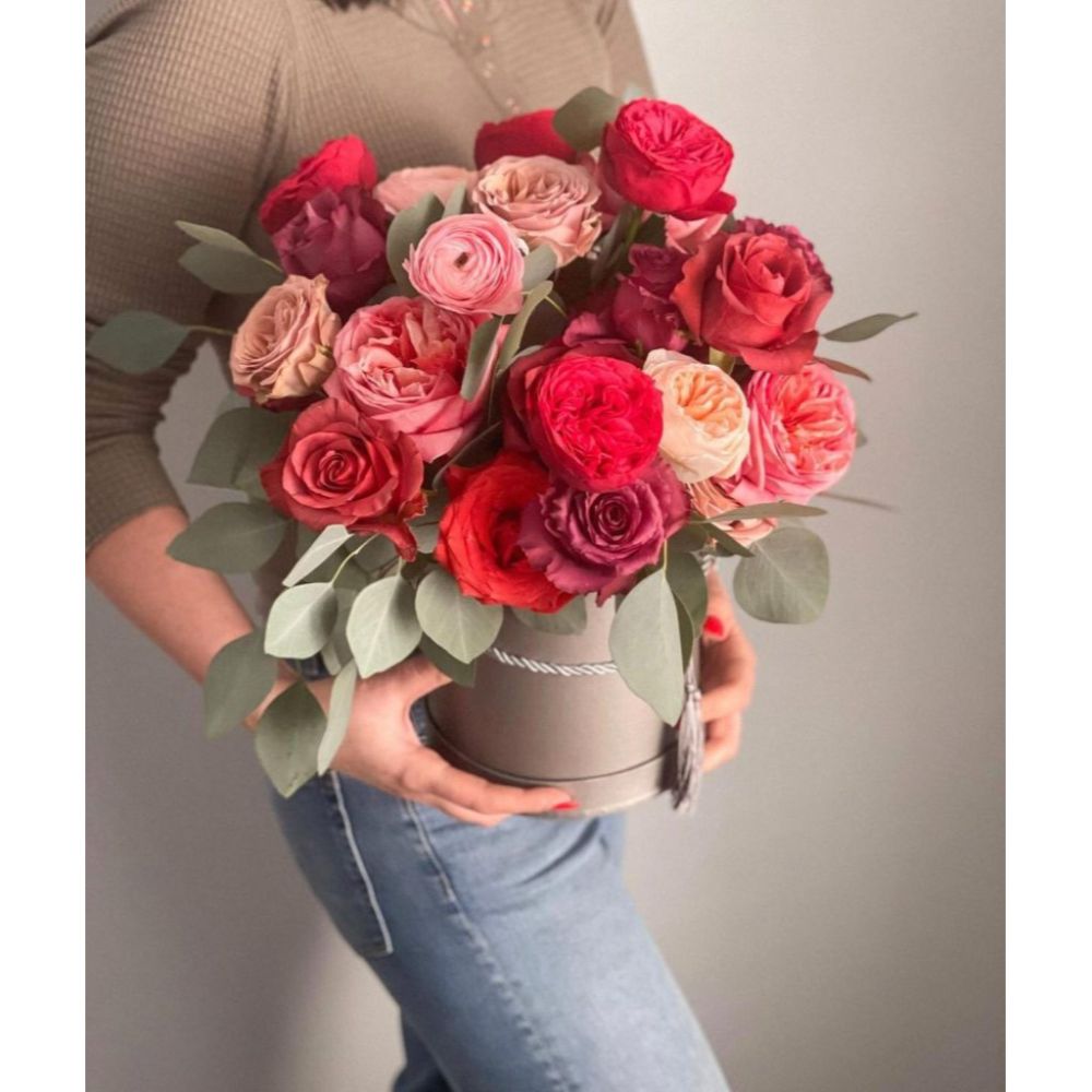 Set of 3, Round Flower/Gift Boxes with Lids, with Tassel Detail, Plastic Liner | W680