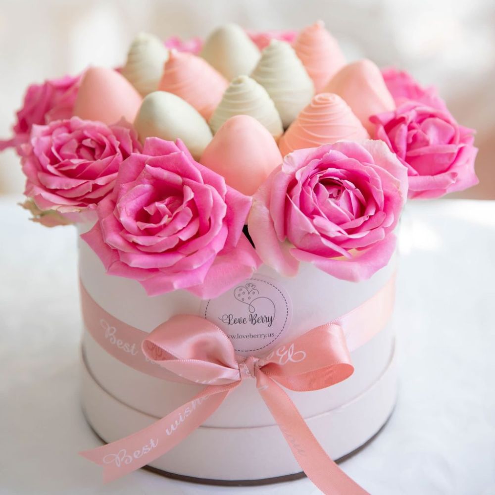 Set of 3 - Round Flower Box, Various Colors W708