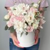Set of 3, Round Flower Boxes with Lids, Solid - Various Colors W730