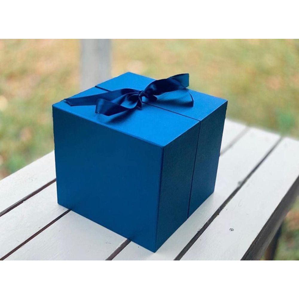 Large Square Surprise Flower Box - Various Colors | W7777