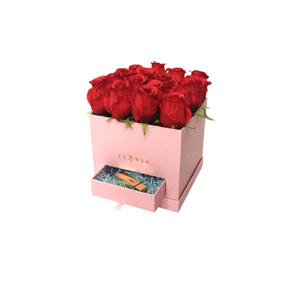 Square Surprise Flower/Gift Box , 8"x 8"x 7.5", Various Colors