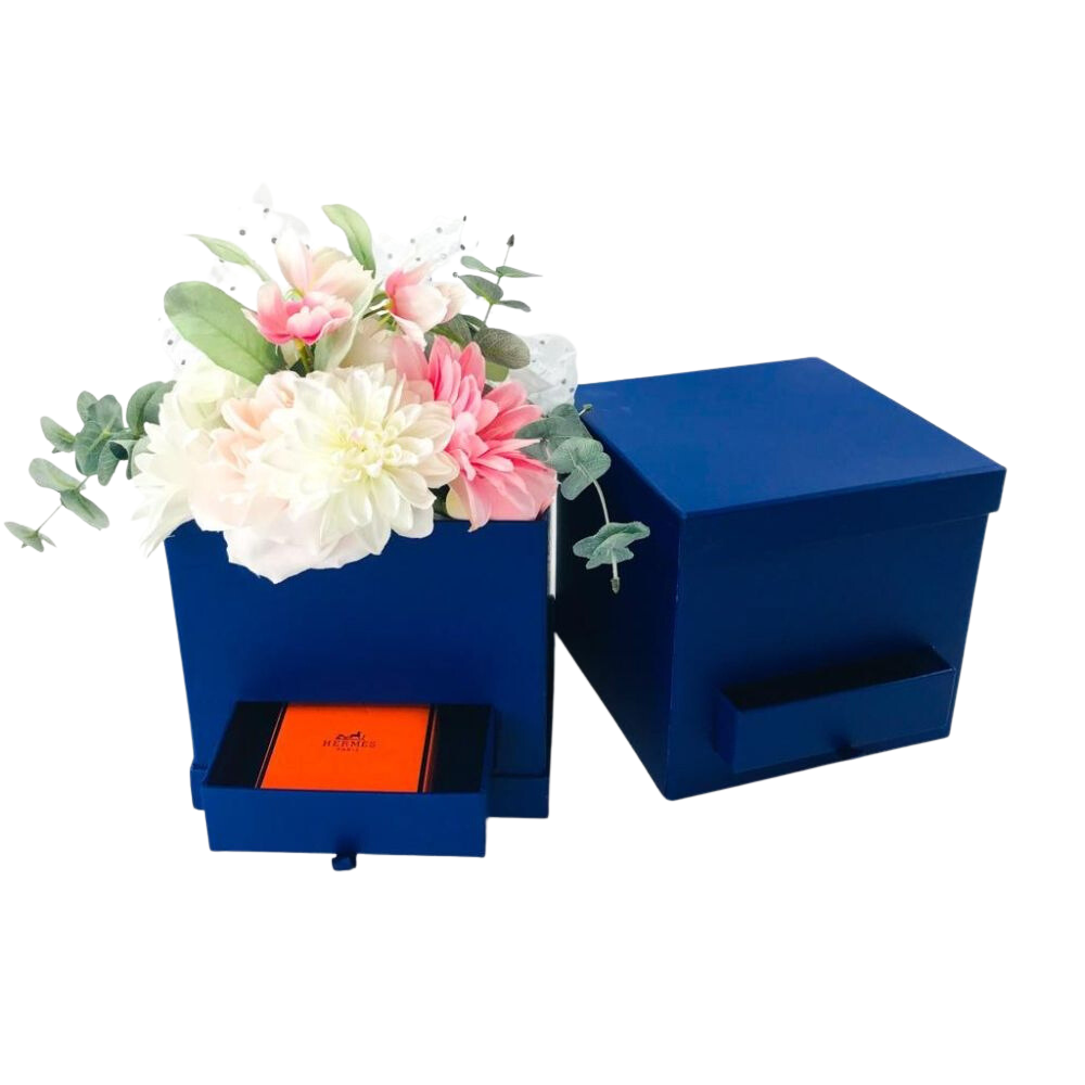 Square Surprise Flower/Gift Box , 8"x 8"x 7.5", Various Colors