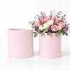 round-flower-box-heart-white-navy-blue-pink-dusty-rose-upscale-party-favor-red-fancy-gift-boxes-birthday-modern-design-flowers-florist-supplies-roses-bouquet-wrap-for-arrangements-W288-1 Set of 2, Round Flower/Gift Boxes with Lids, Pastel Collection | W288