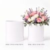 Set of 2 Round Flower Gift Boxes with Lids, Pastel Collection, W288