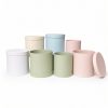 round-flower-box-heart-white-navy-blue-pink-dusty-rose-upscale-party-favor-red-fancy-gift-boxes-birthday-modern-design-flowers-florist-supplies-roses-bouquet-wrap-for-arrangements-W288-5 Set of 2, Round Flower/Gift Boxes with Lids, Pastel Collection | W288