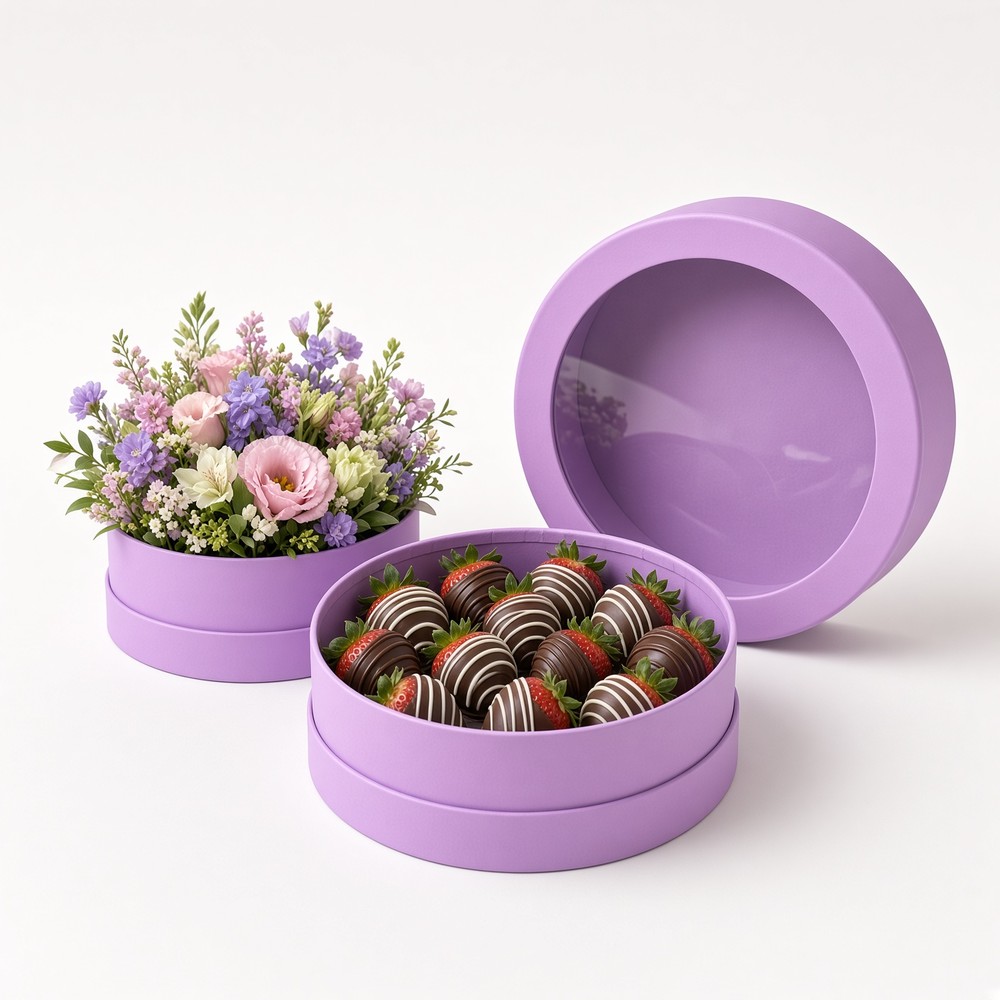 Clear Lid Collection flower boxes with window or lid features, W130 - view 4