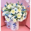 Set of 3, Round Boxes for Unique Flower/Gift Arrangements, Lolita Collection, Various Designs | W303