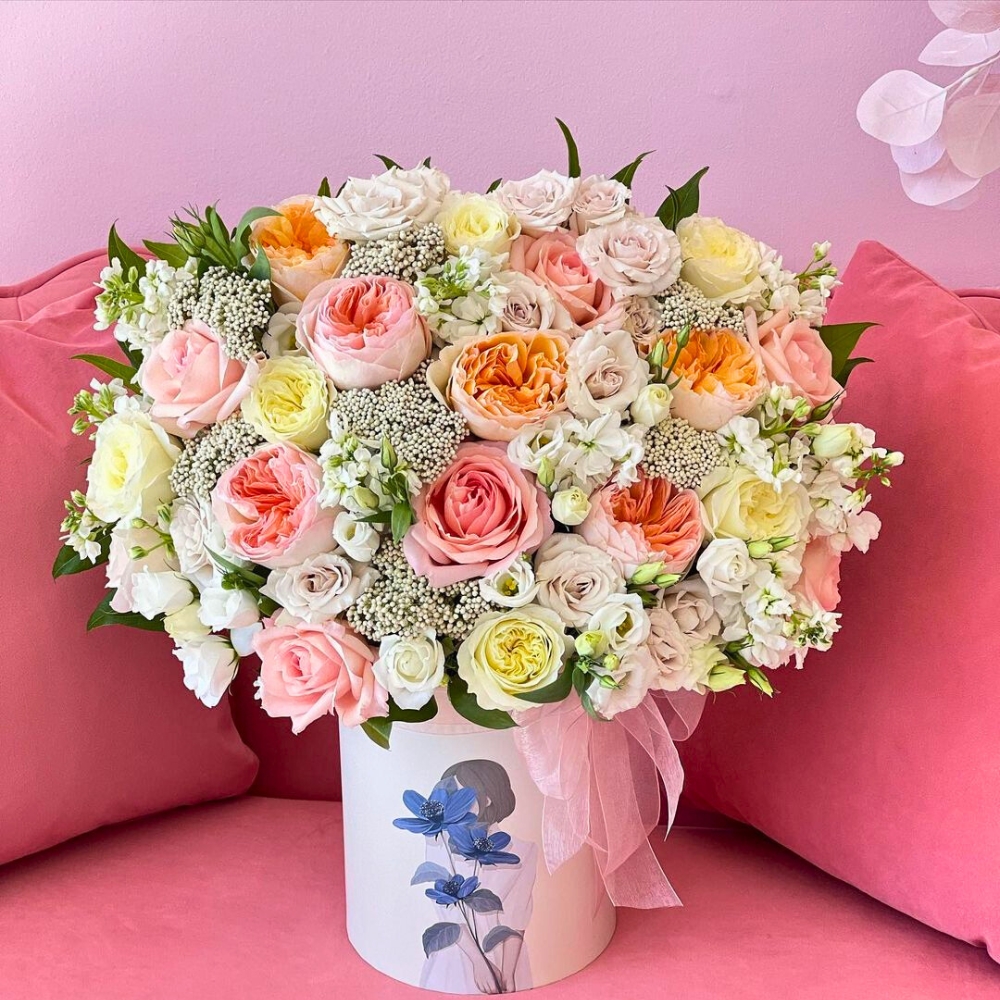 Set of 3, Round Boxes for Unique Flower/Gift Arrangements, Lolita Collection, Various Designs | W303