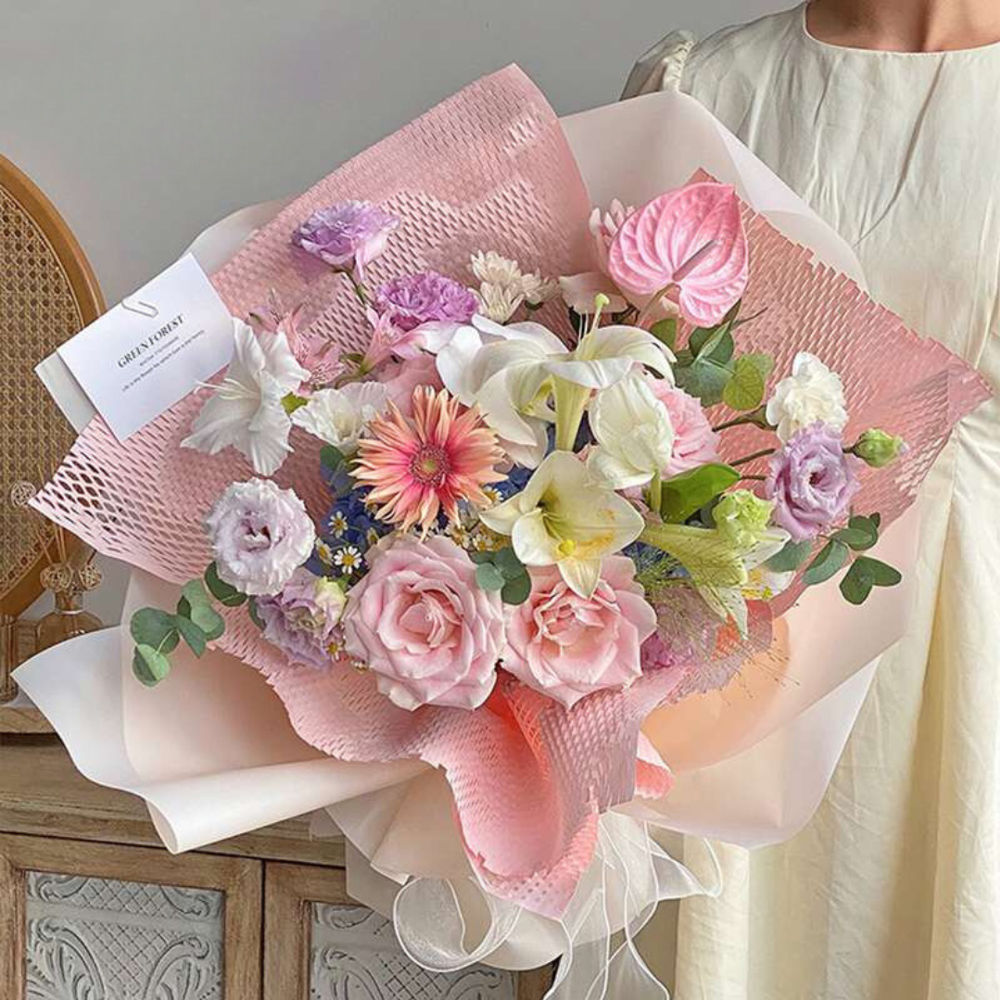 Korean Florist Paper Flower Wrapping Mesh Bouquet Florist Supplies