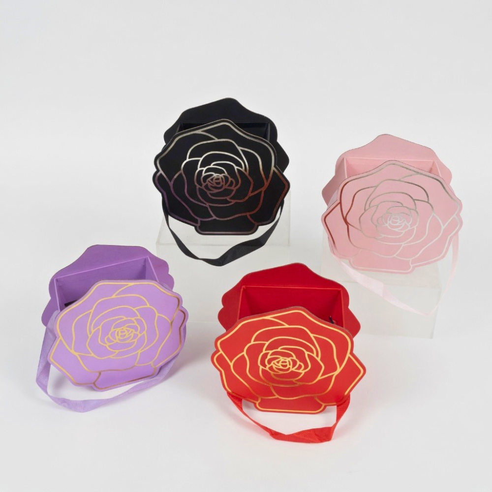 unikpackaging-flower-boxes-florist-supplies-W000-rose-4 Rose Shaped Boxes, Various Colors W000