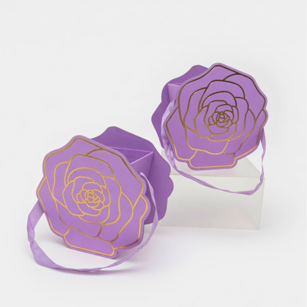 unikpackaging-flower-boxes-florist-supplies-W0009-rose Rose Shaped Boxes, Various Colors W000