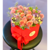 Double Layered Heart Shaped Flower/Gift Boxes with Plastic Liner - Size 9"x 8"x 6.5", Various Colors