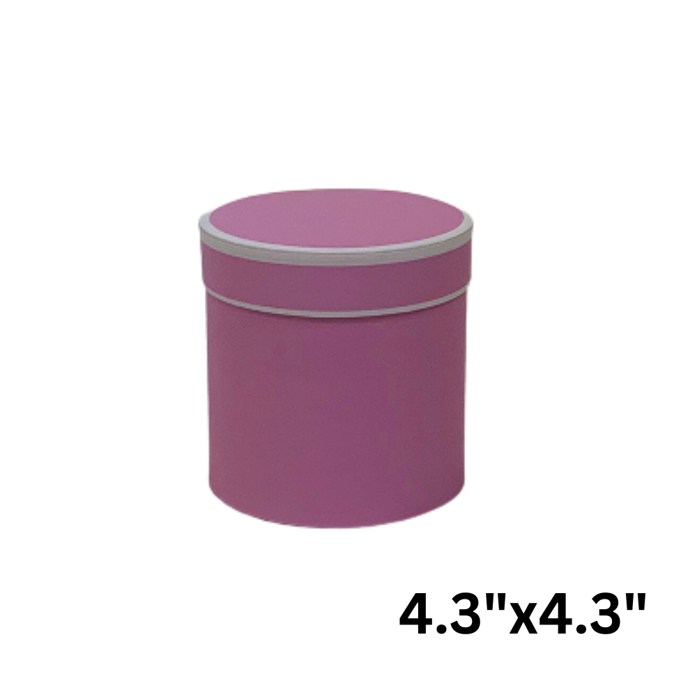 Small Cylinder Box, 4.3" x 4.3"