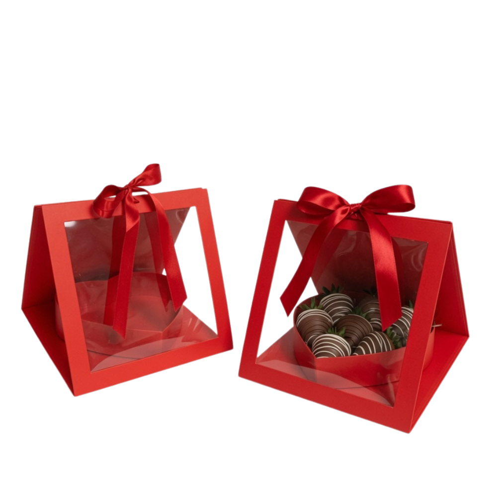 Square Box with Heart Insert, Various Colors, W181