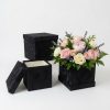 Velvet Square Boxes, Set of 3, Various Colors | W764