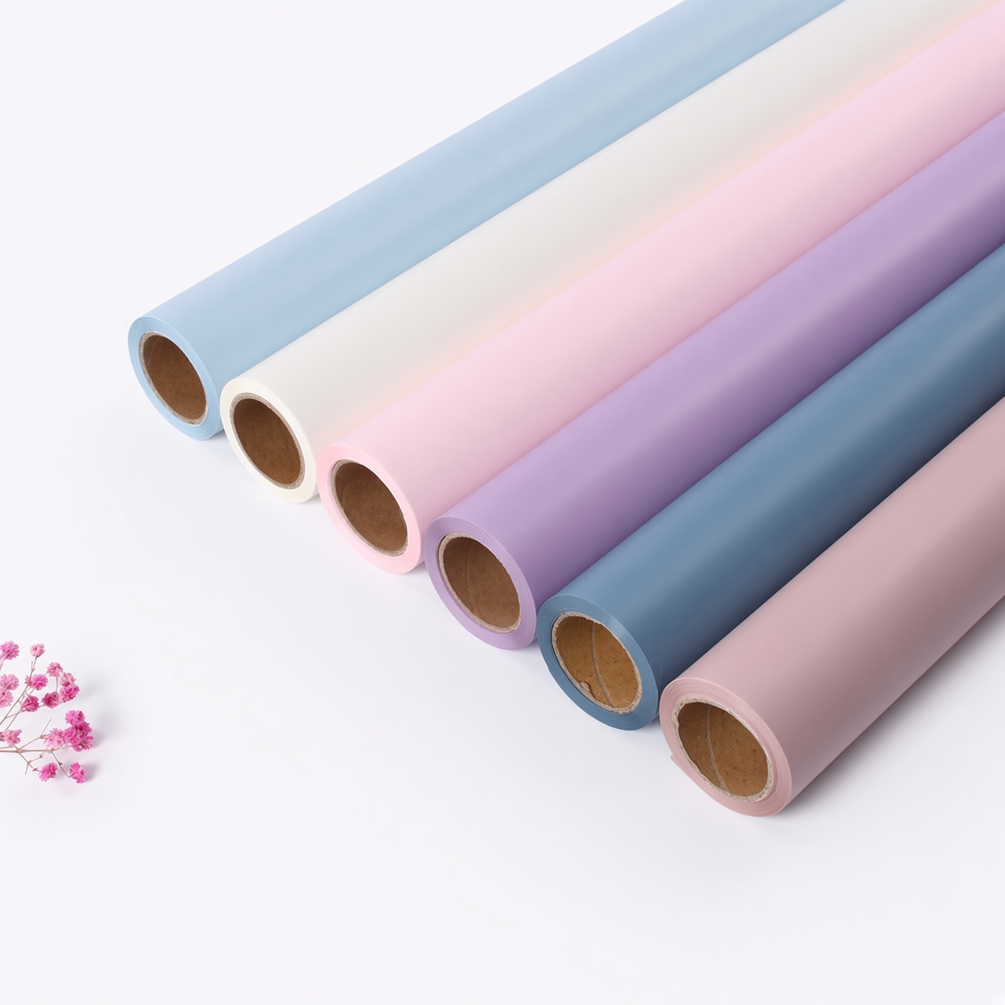 Waterproof Flower Wrapping Paper Roll, Semi-Transparent, 23" x 65 ft, Matte Finish