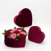 unikpackaging-velour-velvet-flower-gift-box-florist-supplies-W1457-1 Velour Set of 3 Heart Shaped Flower Gift Boxes, Various Colors | W145