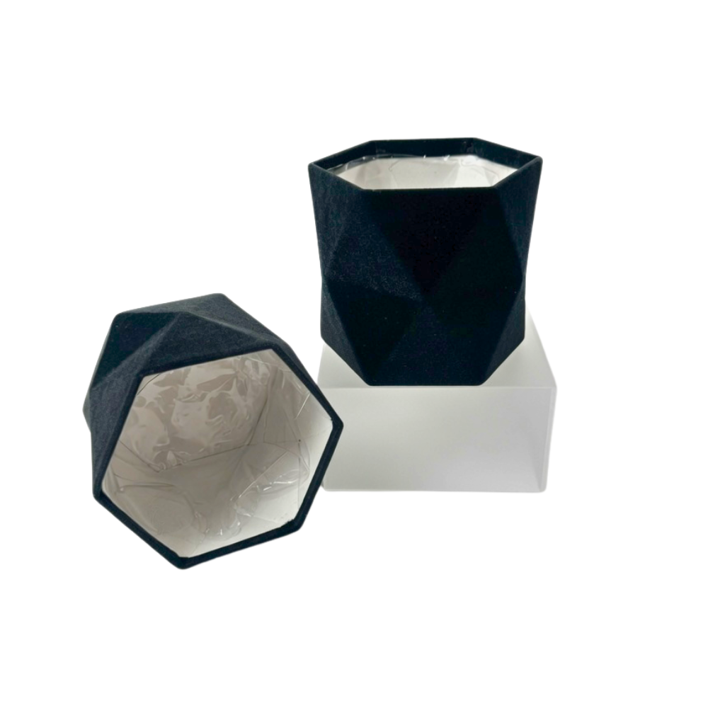 Soft Velvet Origami Style Box, Various Colors, 6.5" x 6" | W192