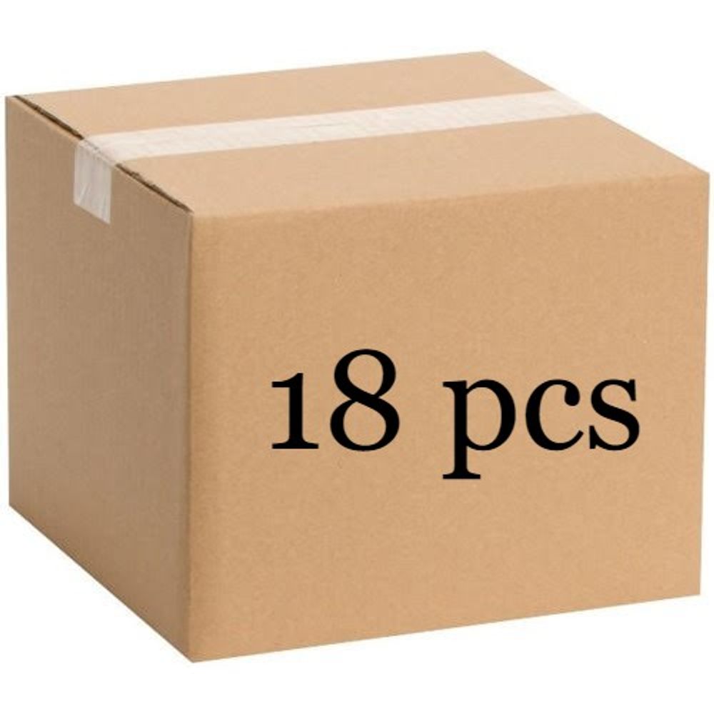 Bulk carton of double-layered round flower boxes, lot of 18 boxes, W959
